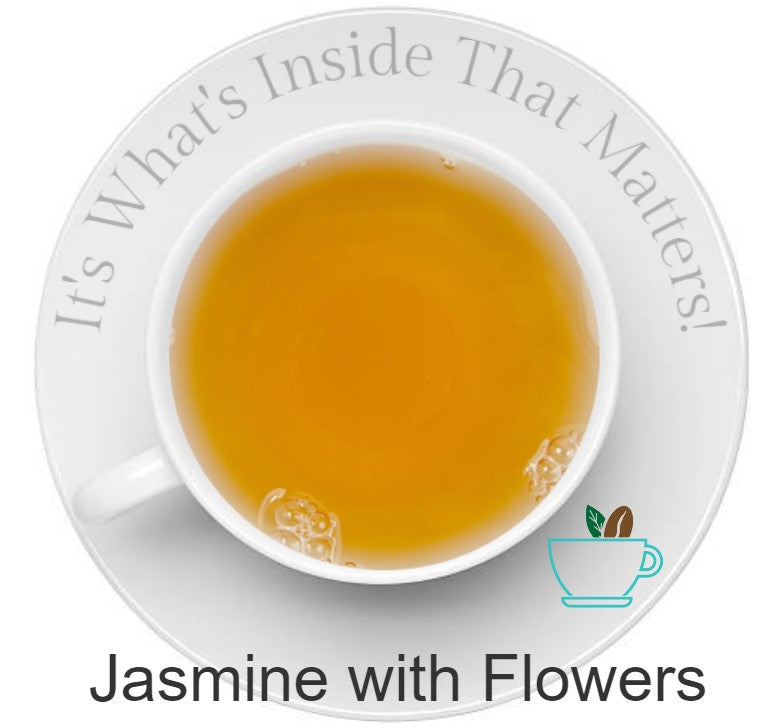 Jasmine with Flowers Tea Color at About The Cup