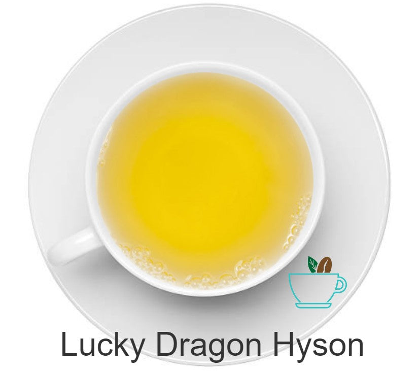 Lucky Dragon Hyson Tea Color from About The Cup