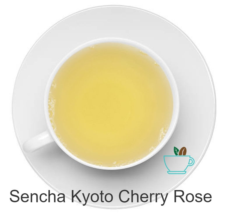 Sencha Kyoto Cherry Rose Tea Color