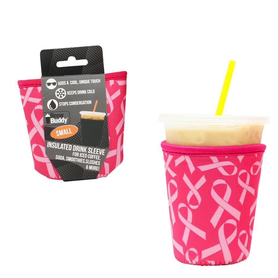 Brew Buddy Breast Cancer Support Insulated Sleeve Size Small