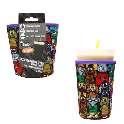 Brew Buddy Furry Friends Medium Size Insulated Iced Coffee Sleeve now at About The Cup