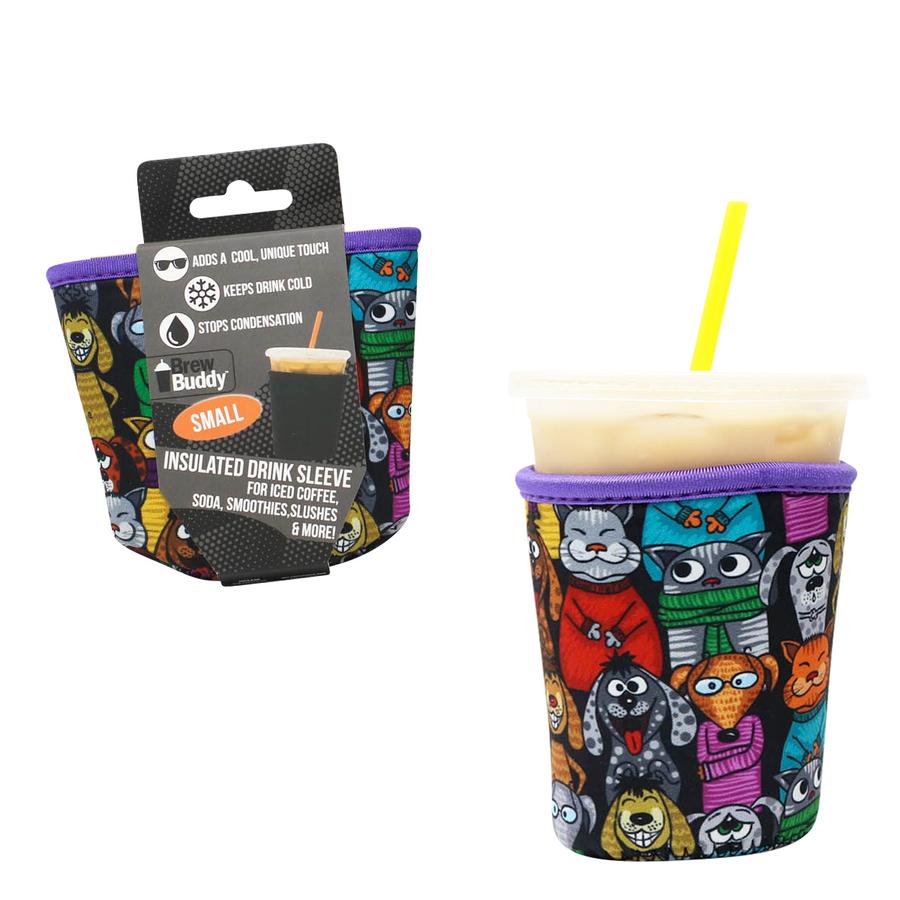 Brew Buddy Furry Friends Small Size Insulated Iced Coffee Sleeve now at About The Cup